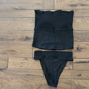 Black Women's Tankini Set sz L